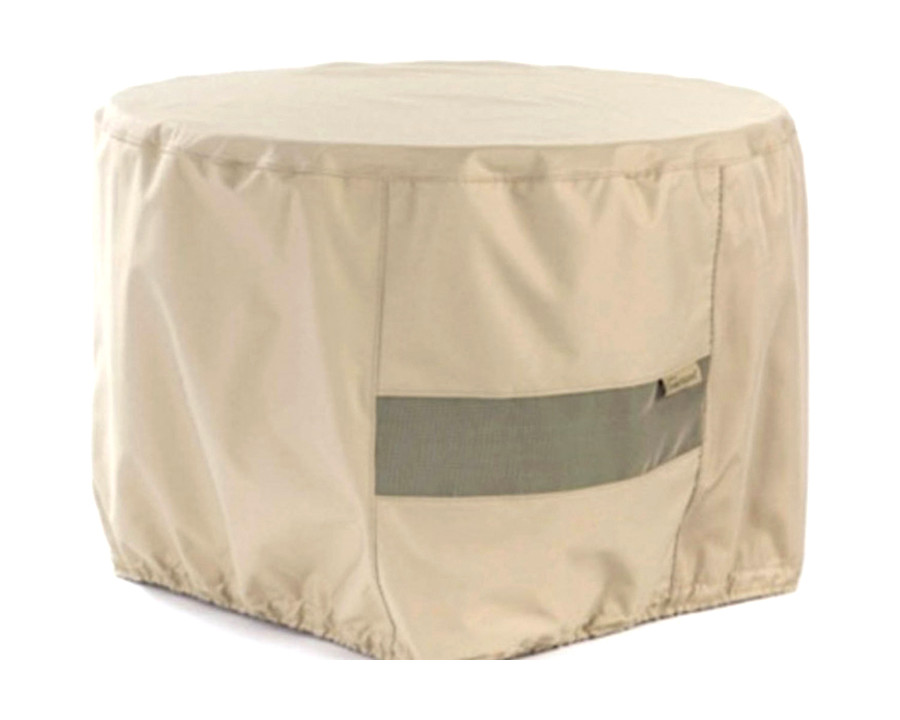 Fire Pit Art Fire Pit Cover Canvas 42" - Beige