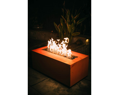 Fire Pit Art Linear 36" Natural Gas - Match Lit - Bronze