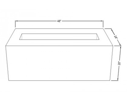 Fire Pit Art Linear 36" Natural Gas - Match Lit - Bronze