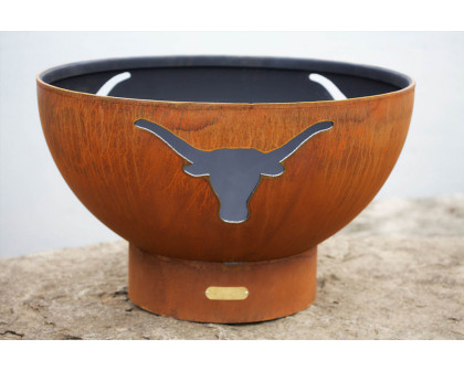 Fire Pit Art Longhorn Wood Burning - Iron Oxide Patina