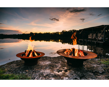 Fire Pit Art Magnum Wood Burning - Iron Oxide Patina