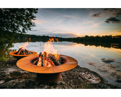 Fire Pit Art Magnum Wood Burning - Iron Oxide Patina