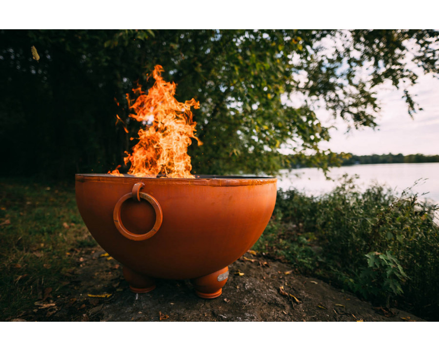 Fire Pit Art Nepal Wood Burning - Iron Oxide Patina