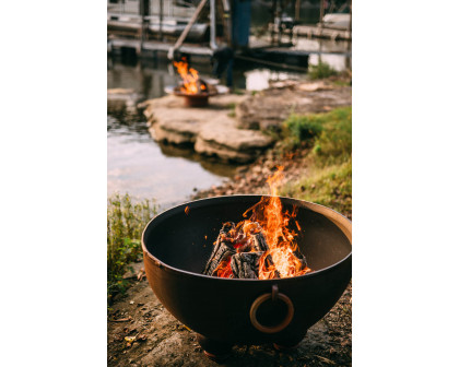 Fire Pit Art Nepal Wood Burning - Iron Oxide Patina