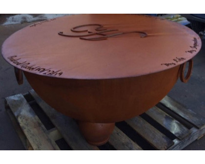 Fire Pit Art Nepal Wood Burning - Iron Oxide Patina