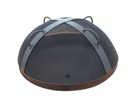 Fire Pit Art Artisan Spark Guard 27.5" - Black