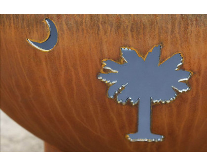 Fire Pit Art™ Tropical Moon Natural Gas - Match Lit - Mojave