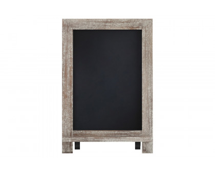 BLNK Canterbury Weathered Tabletop Magnetic Chalkboards with Metal Scrolled Legs Set of 10 - 9.5"W x 14"H