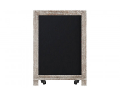 BLNK Canterbury Weathered Tabletop Magnetic Chalkboards with Metal Scrolled Legs Set of 10 - 12"W x 17"H