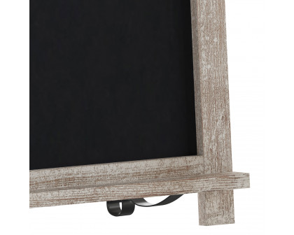 BLNK Canterbury Weathered Tabletop Magnetic Chalkboards with Metal Scrolled Legs Set of 10 - 12"W x 17"H