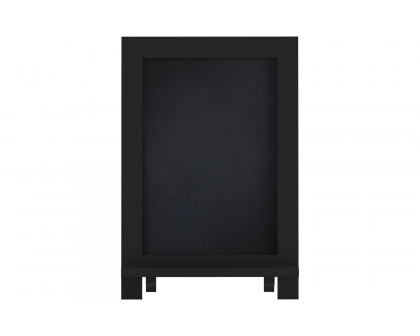 BLNK Canterbury Black Tabletop Magnetic Chalkboards with Metal Scrolled Legs Set of 10 - 9.5"W x 14"H