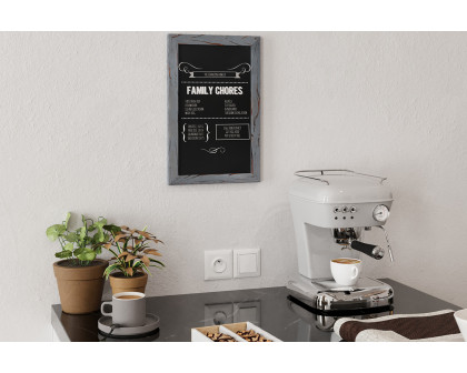 BLNK Canterbury Wall Mount Magnetic Chalkboard Sign Set of 10