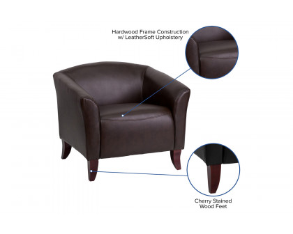 BLNK™ HERCULES Imperial Series LeatherSoft Chair - Brown