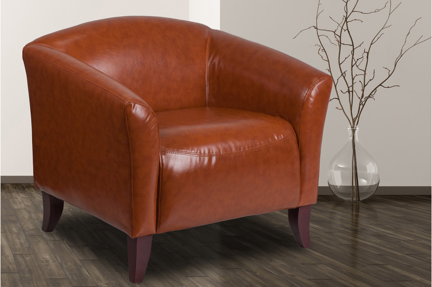 BLNK™ HERCULES Imperial Series LeatherSoft Chair - Cognac