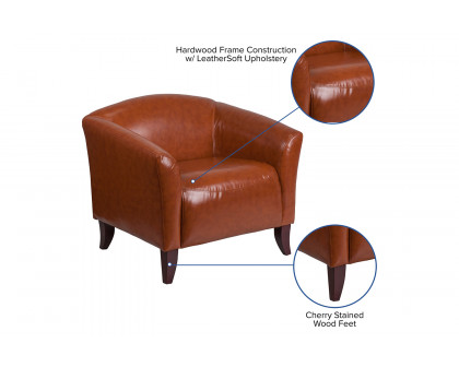 BLNK™ HERCULES Imperial Series LeatherSoft Chair - Cognac