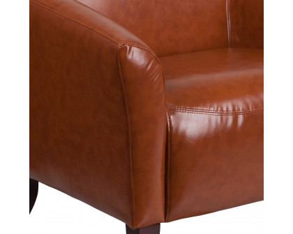 BLNK™ HERCULES Imperial Series LeatherSoft Chair - Cognac