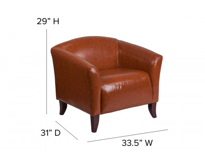 BLNK™ HERCULES Imperial Series LeatherSoft Chair - Cognac