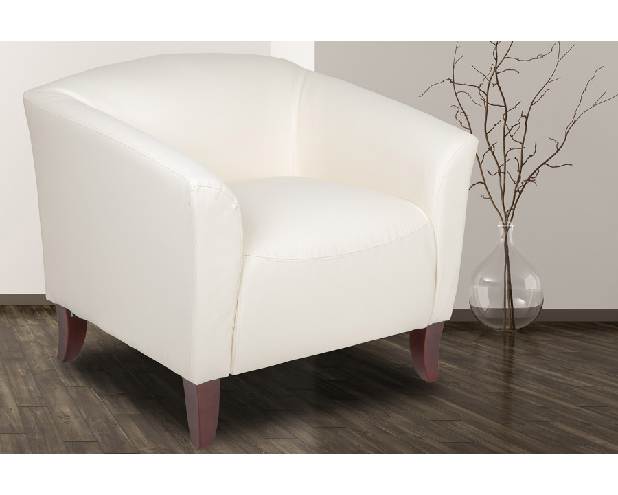 BLNK HERCULES Imperial Series LeatherSoft Chair - Ivory