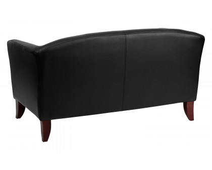 BLNK HERCULES Imperial Series LeatherSoft Loveseat - Black