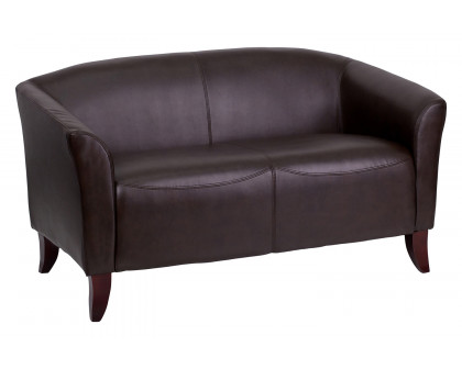 BLNK HERCULES Imperial Series LeatherSoft Loveseat - Brown