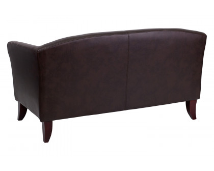 BLNK HERCULES Imperial Series LeatherSoft Loveseat - Brown