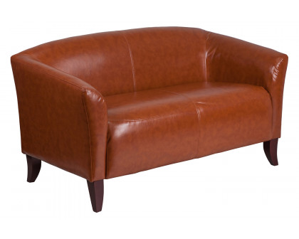 BLNK HERCULES Imperial Series LeatherSoft Loveseat - Cognac