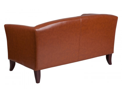 BLNK HERCULES Imperial Series LeatherSoft Loveseat - Cognac