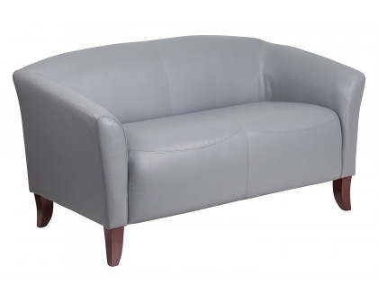 BLNK HERCULES Imperial Series LeatherSoft Loveseat - Gray