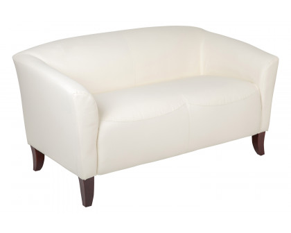 BLNK HERCULES Imperial Series LeatherSoft Loveseat - Ivory