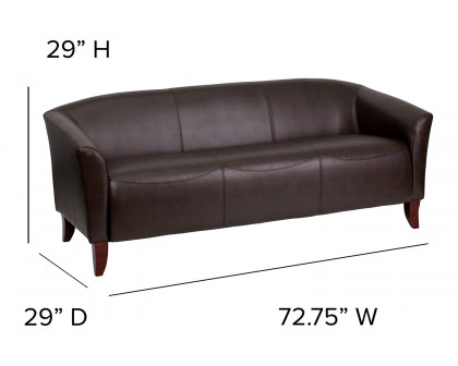 BLNK HERCULES Imperial Series LeatherSoft Sofa - Brown