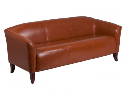 BLNK HERCULES Imperial Series LeatherSoft Sofa - Cognac