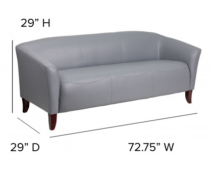 BLNK™ HERCULES Imperial Series LeatherSoft Sofa - Gray