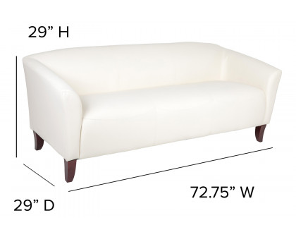 BLNK HERCULES Imperial Series LeatherSoft Sofa - Ivory