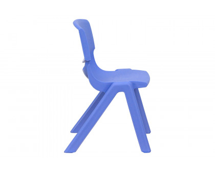 BLNK™ Whitney Plastic Stackable School Chair 2 Pack - Blue, 12"H Seat