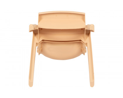 BLNK™ Whitney Plastic Stackable School Chair 2 Pack - Natural, 12"H Seat