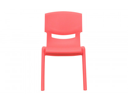 BLNK™ Whitney Plastic Stackable School Chair 2 Pack - Red, 12"H Seat