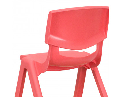 BLNK™ Whitney Plastic Stackable School Chair 2 Pack - Red, 12"H Seat