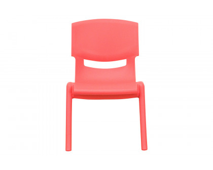 BLNK™ Whitney Plastic Stackable School Chair 2 Pack - Red, 10.5"H Seat