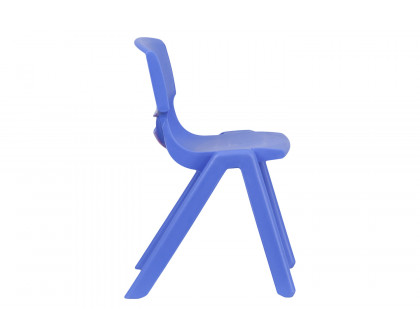 BLNK™ Whitney Plastic Stackable School Chair 2 Pack - Blue, 13.25"H Seat