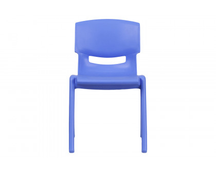 BLNK™ Whitney Plastic Stackable School Chair 2 Pack - Blue, 13.25"H Seat