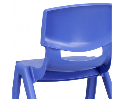 BLNK™ Whitney Plastic Stackable School Chair 2 Pack - Blue, 13.25"H Seat