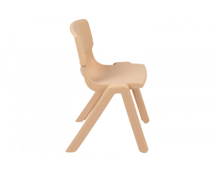 BLNK™ Whitney Plastic Stackable School Chair 2 Pack - Natural, 13.25"H Seat