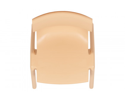 BLNK™ Whitney Plastic Stackable School Chair 2 Pack - Natural, 13.25"H Seat