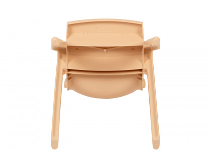 BLNK™ Whitney Plastic Stackable School Chair 2 Pack - Natural, 13.25"H Seat