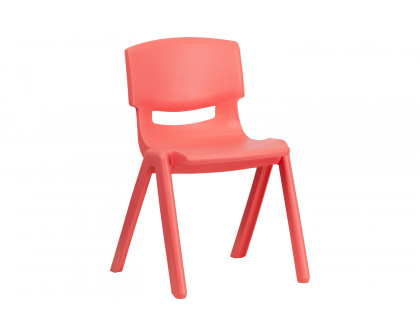 BLNK™ Whitney Plastic Stackable School Chair 2 Pack - Red, 13.25"H Seat