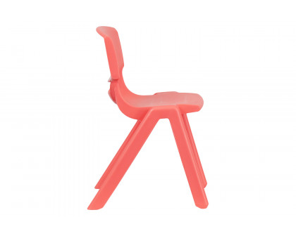 BLNK™ Whitney Plastic Stackable School Chair 2 Pack - Red, 13.25"H Seat