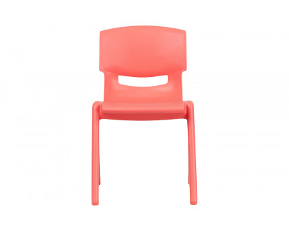 BLNK™ Whitney Plastic Stackable School Chair 2 Pack - Red, 13.25"H Seat