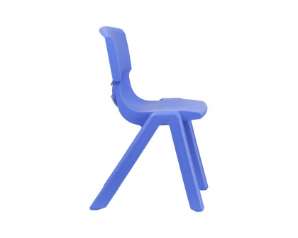 BLNK™ Whitney Plastic Stackable School Chair 2 Pack - Blue, 15.5"H Seat