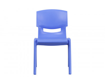 BLNK™ Whitney Plastic Stackable School Chair 2 Pack - Blue, 15.5"H Seat