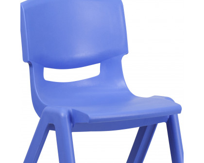 BLNK™ Whitney Plastic Stackable School Chair 2 Pack - Blue, 15.5"H Seat